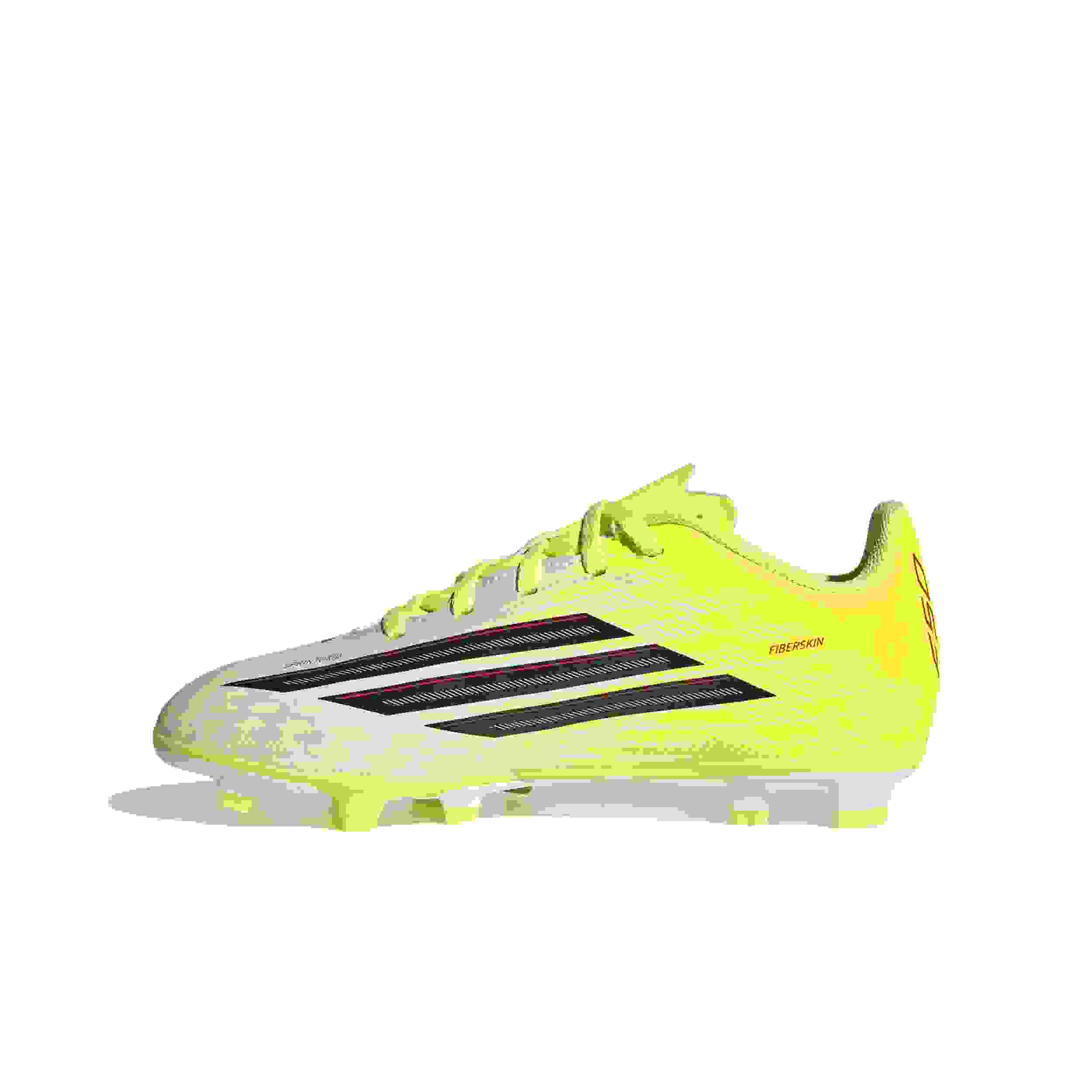 adidas F50 Club FG Grade School Kids' "Solar Yellow" Soccer Cleat